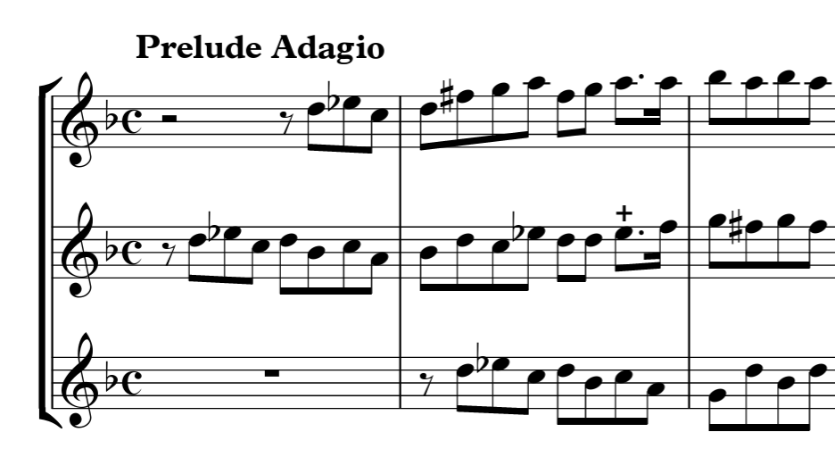 Sonata in G minor for 3 Alto Recorders