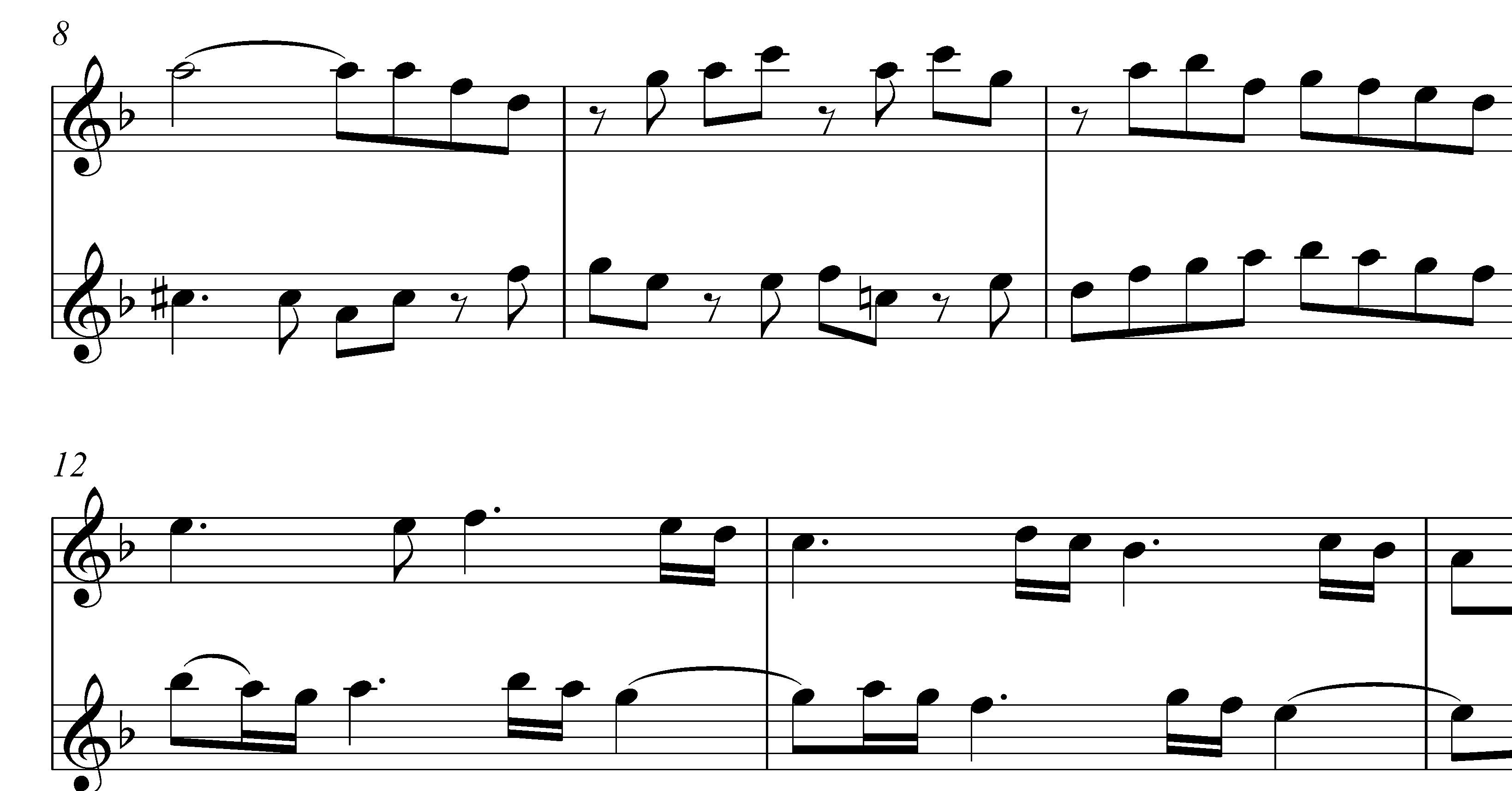 Sonata for 2 alto recorders by William Williams